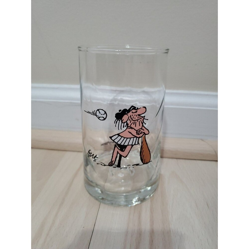 Arby's BC Glass Ice Age Collector's Series Baseball 5'' Glass